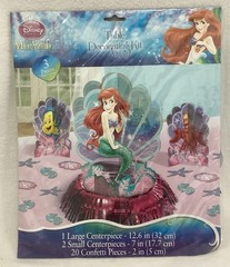 Disney Princess Ariel & Flounder Birthday Table Decorating Kit Mermaid 23 PC