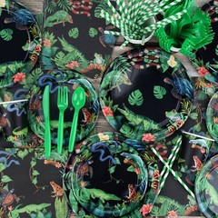 Wildlife Reptile Party Decorations – Lizards, Snakes, Crocodiles Supplies Set, 2
