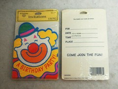 Clown Birthday Party Supplies Assorted Items Lot of 17 Sealed Packs New S9723