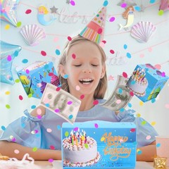 Pop-Up Birthday Card with Confetti Surprise Gift Box Explosion for Money