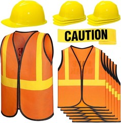 13 Pcs Construction Birthday Party Supplies 6 Kids Construction Vests 6 Kids …