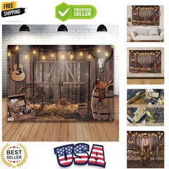 7x5FT Western Cowboy Backdrop Party Decorations Wild West Rodeo Decor Rustic …