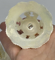 Iridescent Ivory Hard Plastic Wedding Bells Ornaments LOT of 29 Vintage