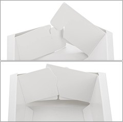 Dicunoy 30 Pack Macaron Boxes for 12, Gift Box, White Bakery