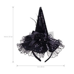 Halloween Witch Hat Headband for Halloween Costume Dress up Party Supplies (B…