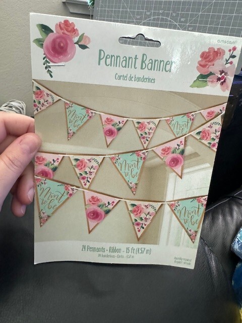 Bridal Shower Mint To Be 15ft. Pennant Banner Engagement Party Decoration New!!!