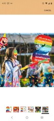 Rainbow Mexican Number Piñata for Kids with Blindfold Stick and Confetti…