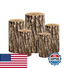 Afoloa 1Set Spandex Pillar Covers For Metal Cylinder – 5 Pieces