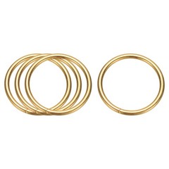 4 Pcs Metal Hoops for Crafts, 1.4 Inch Dream Catcher Rings, Gold