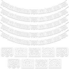 Stunning 90ft Mexican Papel Picado Banner Set – Heart, Flower, Fruit Designs