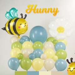 Classic Winnie Baby Shower Balloon Arch Kit Boy with Vintage Bear Baby theme …