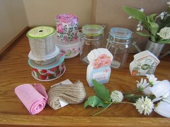 HUGE LOT WEDDING/BABY SHOWER DECORATIONS- MARKET FLORAL SPRING- HOBBY LOBBY