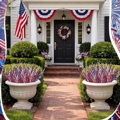 Versatile 16-Pack Red, White & Blue Glitter Sticks for 4th of July Celebrations