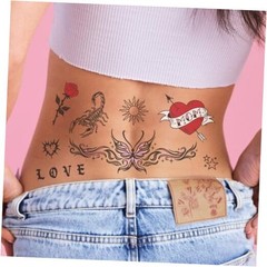 Realistic Temporary Tattoos – 28 Styles – Fake Tat, Bachelorette Favors