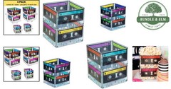 Versatile 80s Theme Cassette Tape Centerpiece Buckets – Perfect for All Ages