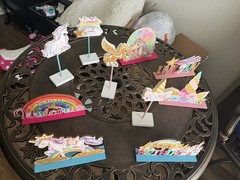 Unicorn Birthday Party Table Decoration Centerpiece Set Multicolor Paper