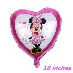 2nd Birthday Balloons Minnie Mouse theme Pink Party Decoration (6 Pcs)