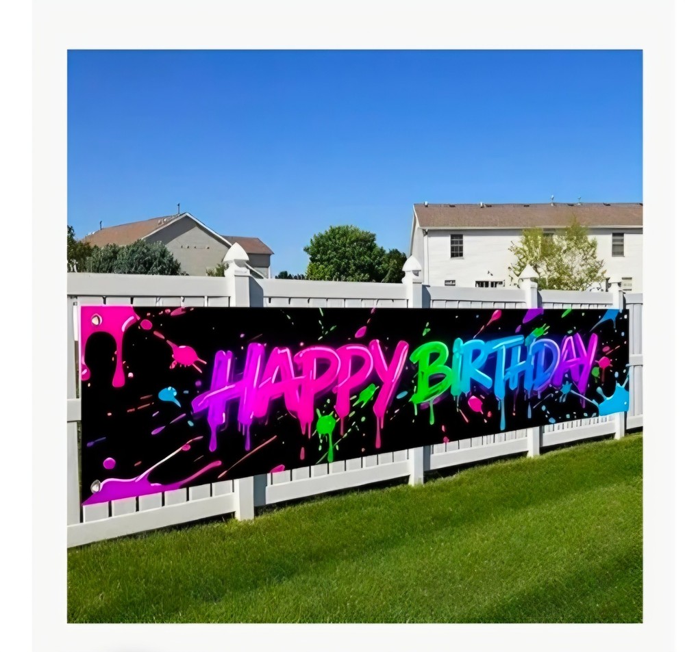 Happy Birthday Yard Banner