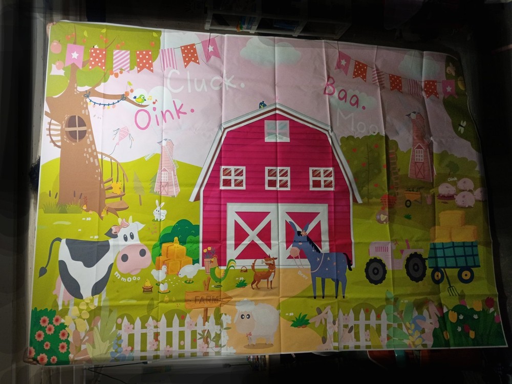 FARM Animals Cute Funny Backdrop Party Decorations