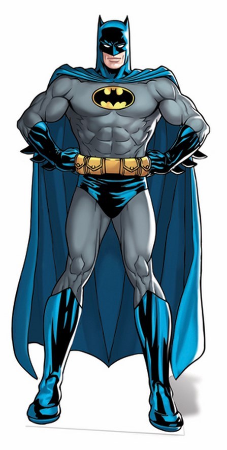 Classic Comic Style Batman LIFESIZE CARDBOARD CUTOUT standee Standup DC Comics