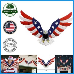 Independence Day Decorations, Metal Eagle Wall Art for Indoor Bedroom or Outdoor