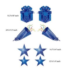 Sparkle Birthday Yard Card Greeting 12 pc Flair Set, Birthday Yard Signs