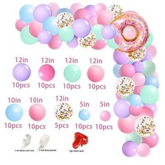 «Sweet 1st Birthday Decorations for Girls – Donut Theme Party Set with Backdrop,