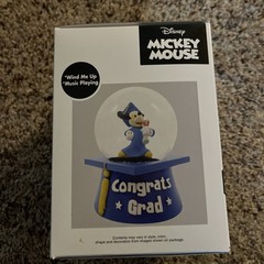 Mickey Graduation Water Globe