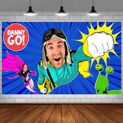Danny Go Party Supplies Birthday Backdrop Party Decoration Banner 5x3ft