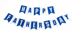 Blue Father’s Day Banner – Pre-assembled for Quick, Elegant Celebrations