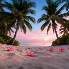 Beach Backdrop Photography Sunset Summer Background Banner Party Supplies Decor