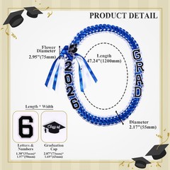 Graduation Leis 2026 Graduation Tassel Honor Cords Ribbon Leis Braided Necklace