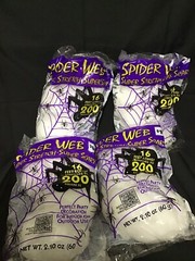 4 Bags —Super Web —Super Stretch Super Scary 16 Ft Long 200 Sq. Ft.