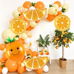Orange Fruit Balloons, 12 Pcs Citrus Foil Balloons, Large Orange Mylar Slice …