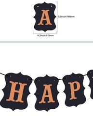 Halloween Party Decorations Pack Black Orange Balloons Banner Paper Pom Poms New