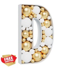 Marquee Mosaic Balloon Frame Letter D 3FT Foam Board DIY Decor