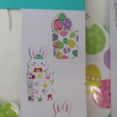 Large Easter Spring Bunny Party Supply Lot Napkins plates table cloths Bags Pan