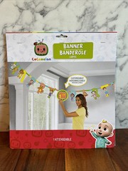 COCOMELON birthday party supplies jumbo LETTER BANNER add an age Customize New