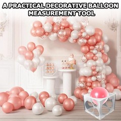 11 Holes Balloon Sizer Collapsible Cube Box Measurement Tool for Balloon Decor