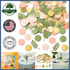 300 Pcs Olive Green Paper Confetti Dots for Wedding and Party Decorations