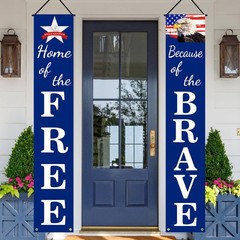 4th of July Decorations Patriotic Decor Pre-assembled Hanging Banners Memorial
