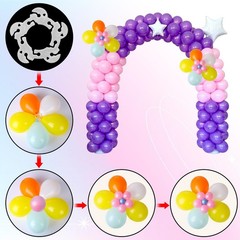 100 Pcs Balloon Clips Plastic Balloon Supplies Balloons Garland Holder Column…