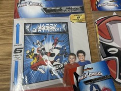 Mighty Morphin Power Rangers Happy Birthday Party Lot Supplies Decorations Masks