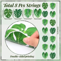 Tropical Garlands 2026 Vbs Party Decorations Rainforest Palm Leaves Garland