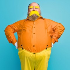 3 Pcs Halloween Mustache Eyebrows Inflatable Belly Filler Cosplay Props