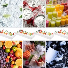 Zcaukya 4 Packs Inflatable Serving Bar, Ice Serving Buffet Salad Cooler, Sala…