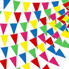 Banderas De Banderines Multicolores 300pcs 375 Pies De Tela De Nylon New