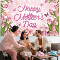 71x44in Mother’s Day Backdrop – Elegant Decor for Memorable Celebrations