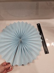 Seven Hanging Paper Fans Decoration Set for Weddings or Birthday – Pinwheels