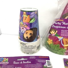 Dora The Explorer Birthday Party Decorations For 8 Children 9 Items New Packs